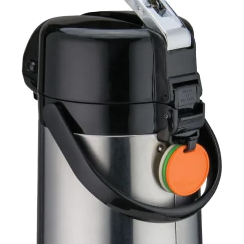 Winco 3 L Stainless Steel Airpot | Commercial Grade, 10hr Heat Retention, Dishwasher Safe thumbnail 2