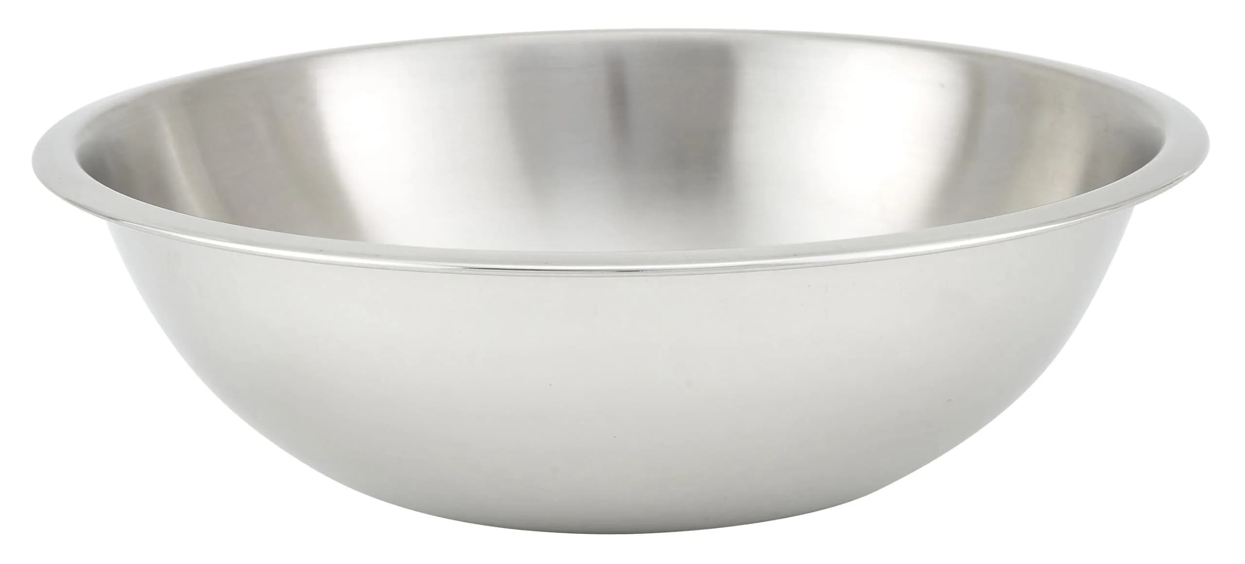Winco 5 qt Stainless Steel Mixing Bowl | Heavy-Duty, Commercial-Grade, Dishwasher Safe — Stainless Steel