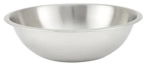 Winco 5 qt Stainless Steel Mixing Bowl | Heavy-Duty, Commercial-Grade, Dishwasher Safe thumbnail 1