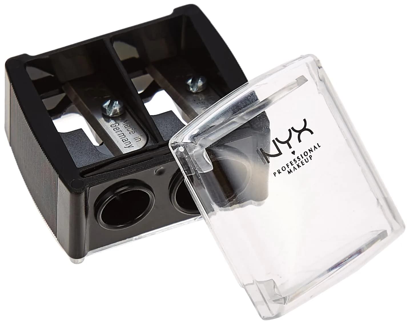 NYX PROFESSIONAL MAKEUP 2-in-1 Makeup Pencil Sharpener for Jumbo & Regular Pencils | Smooth Steel Blade