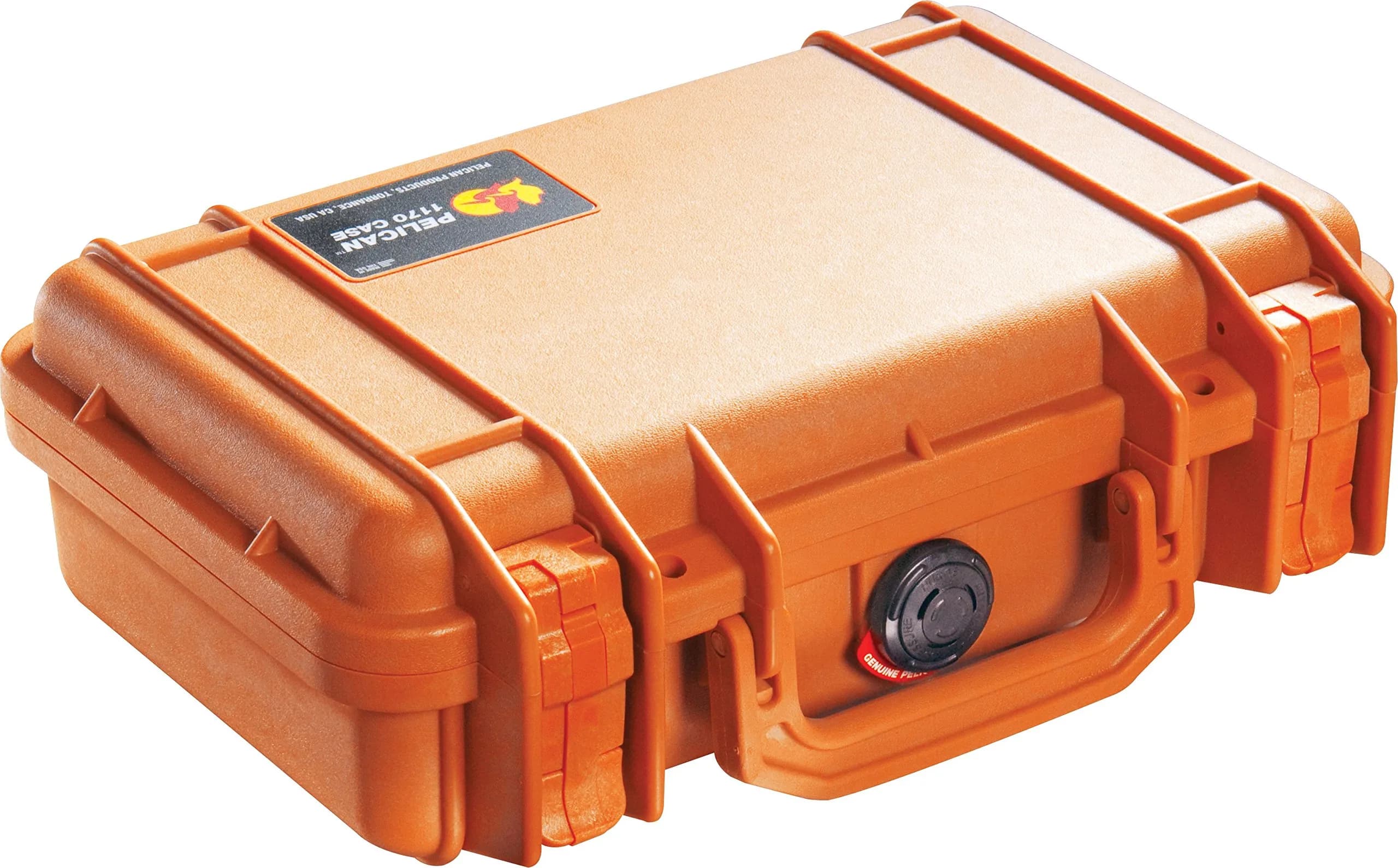 Pelican 1170 Case with Foam, 10.5" L x 6.0" W x 3.2" H, Orange | Watertight, Crushproof, Dustproof Protection - main product image