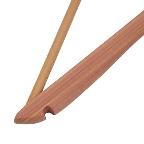 Household Essentials CedarFresh Red Cedar Wood Clothes Hangers with Swivel Hook - Set of 4 | Protects Garments Naturally thumbnail 5