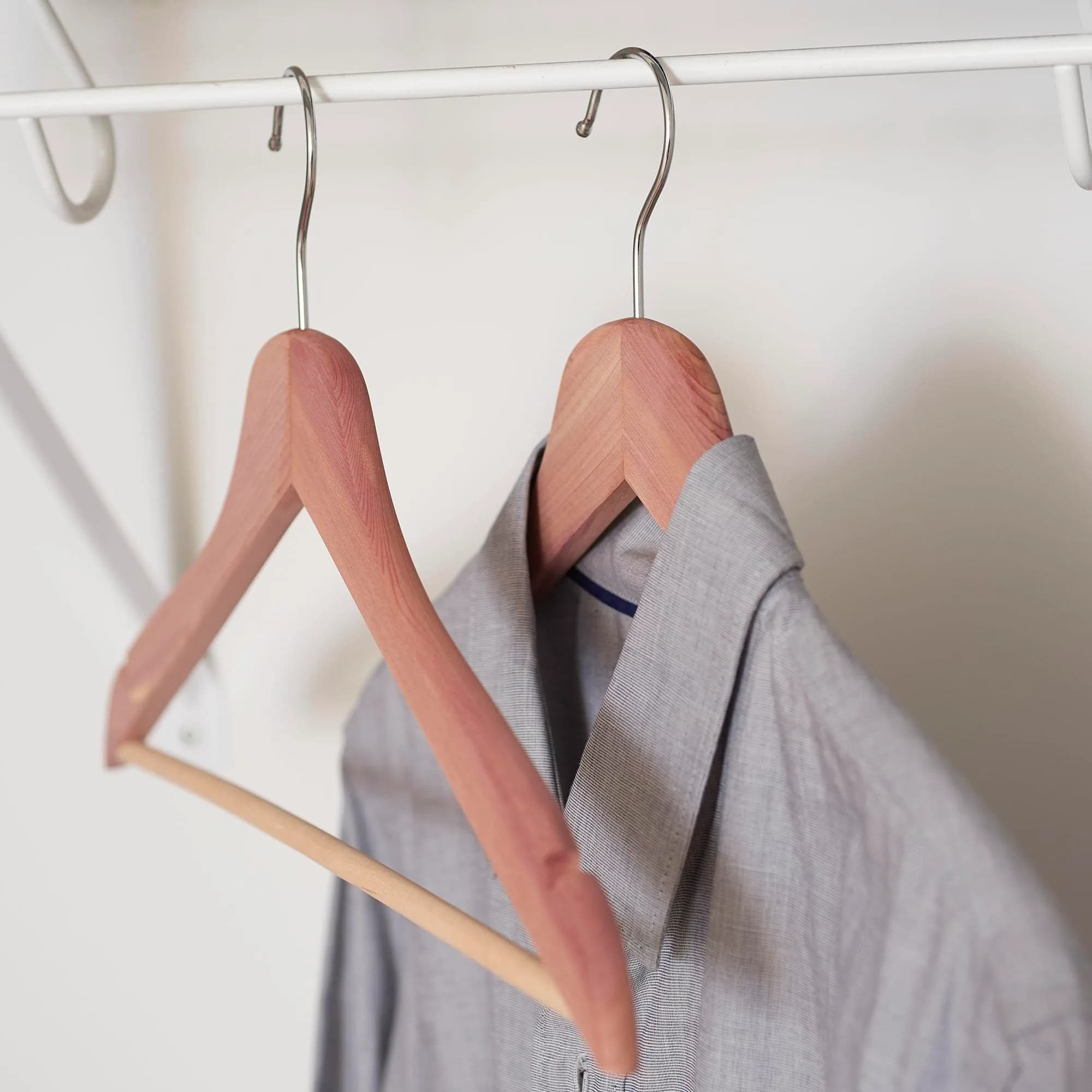 Household Essentials CedarFresh Red Cedar Wood Clothes Hangers with Swivel Hook - Set of 4 | Protects Garments Naturally - view 3