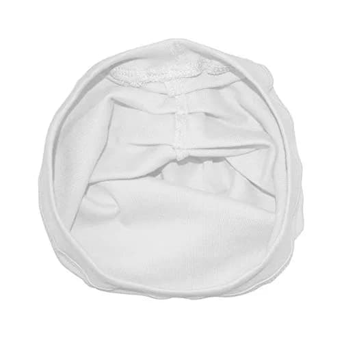 Betty Dain White Turban | Breathable Stretch Terry Cloth Head Cover for Hair Loss & Comfort thumbnail 3
