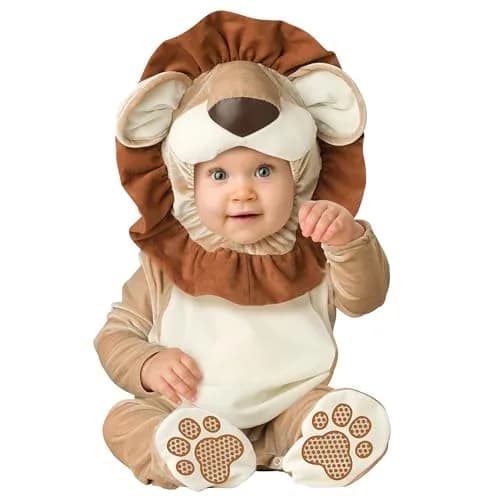InCharacter Baby Boys Lovable Lion Costume, Brown, 12-18 Months | Cute Animal Outfit for Infants thumbnail 1