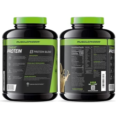 MusclePharm Combat Protein Powder | 5-Protein Blend | Banana Cream - 4.1 lb thumbnail 9