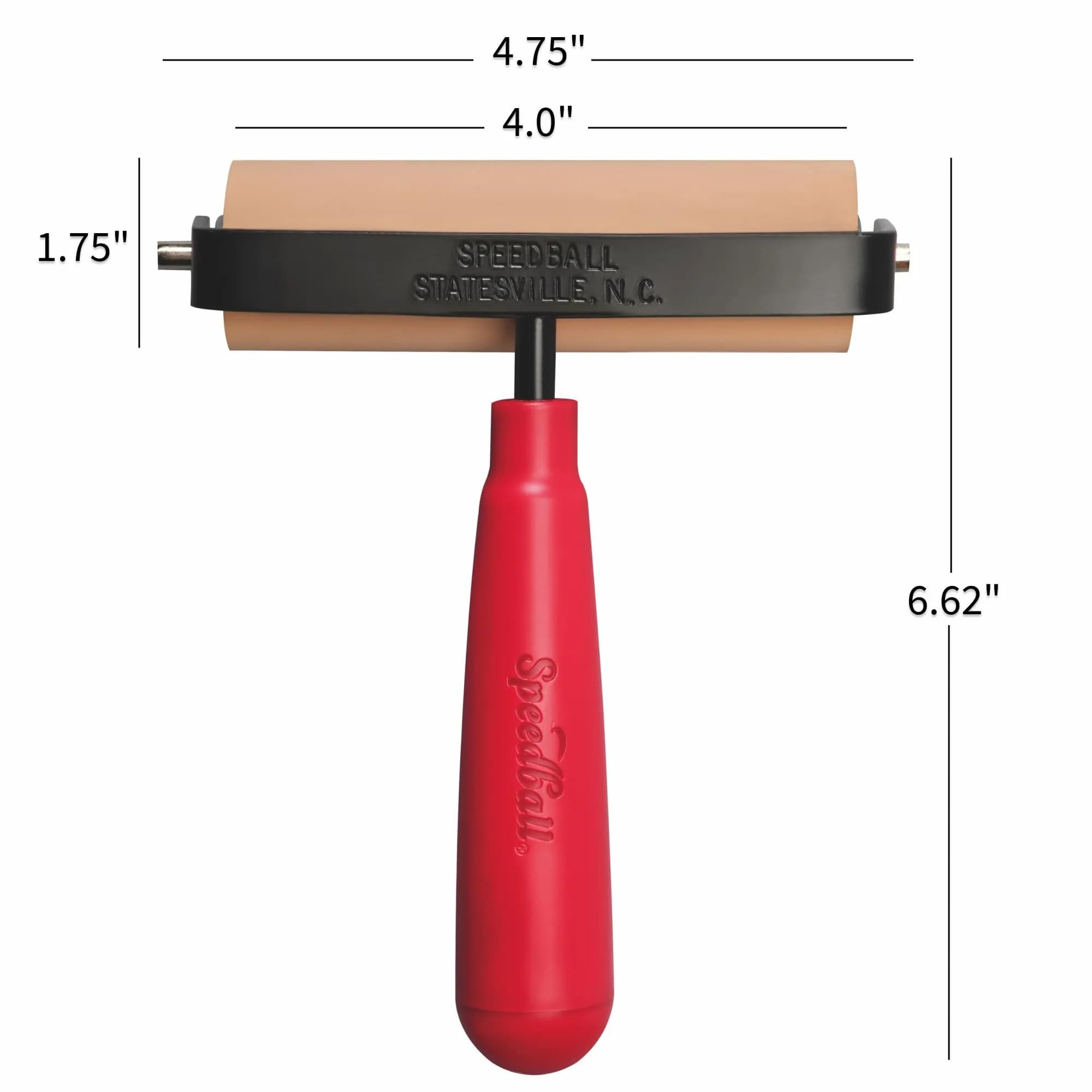 Speedball Deluxe Soft Rubber Brayer - 4-Inch (10.16 cm) with 40/42 Durometer Roller - view 3