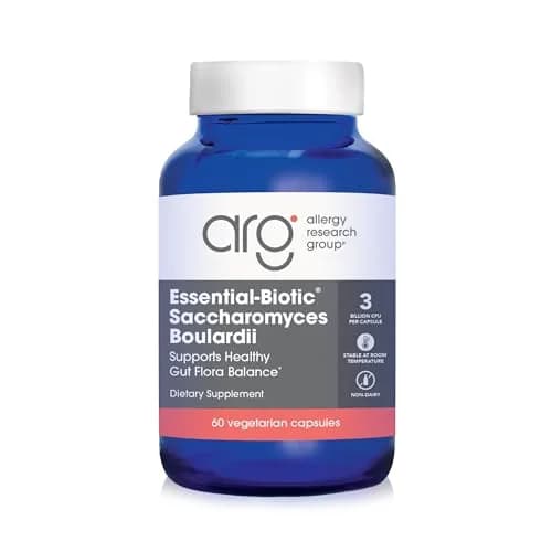 Allergy Research Group ARG Essential-Biotic Saccharomyces Boulardii 60 Capsules | Gut & Immune Support with 9 Billion CFU thumbnail 1