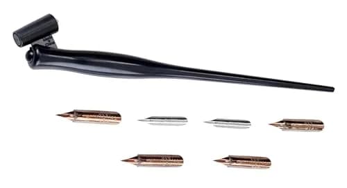 Speedball Oblique Pen Set with 4 Nibs & 2 Pen Points | Copperplate & Spencerian Script Calligraphy thumbnail 3