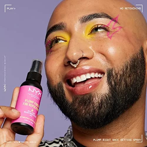 NYX PROFESSIONAL MAKEUP Plump Finish Setting Spray 60ml (2.03 Fl Oz) | Vegan Formula with Electrolytes thumbnail 4
