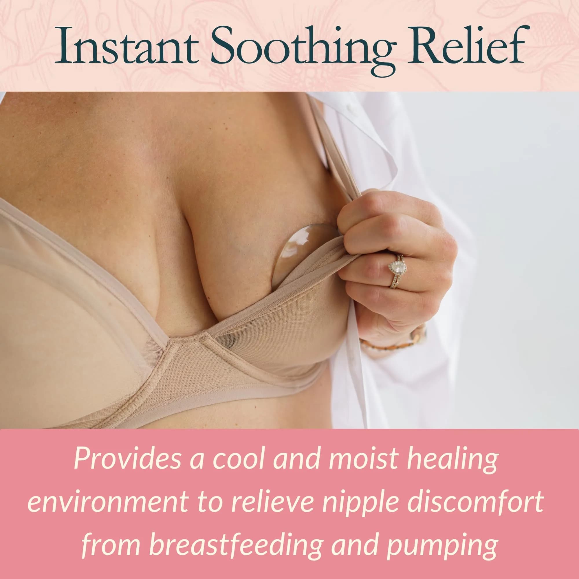 Ameda ComfortGel HydroGel Nursing Pads 2 Count | Cooling, Reusable, Soothing Relief for Sore Nipples - view 5