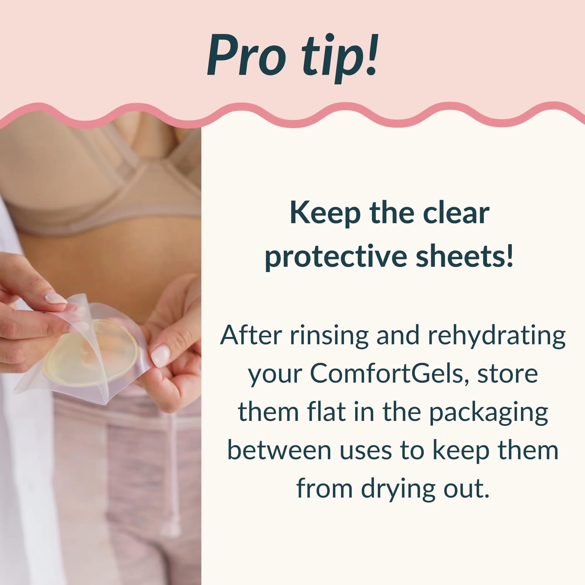 Ameda ComfortGel HydroGel Nursing Pads 2 Count | Cooling, Reusable, Soothing Relief for Sore Nipples - view 2