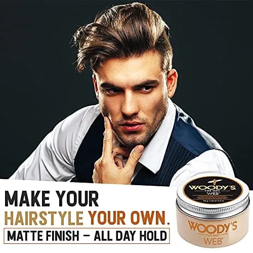 Woody's Quality Grooming Web 3.4 oz | Flexible Hold & Matte Finish thumbnail 3