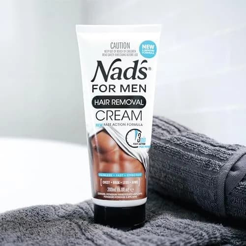 Nad's For Men Hair Removal Cream 200ml (6.8 Fl Oz) | Painless Depilatory for Coarse Male Body Hair thumbnail 5