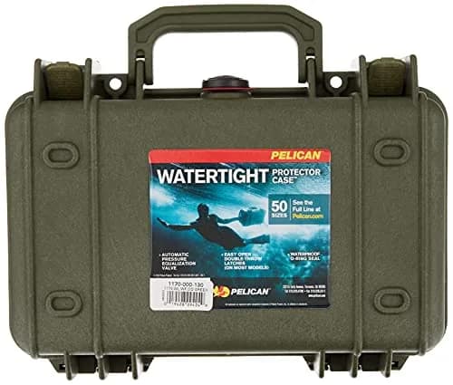 Pelican 1170 Case With Foam OD Green | 3.3L (201 cu in) Watertight & Crushproof thumbnail 2