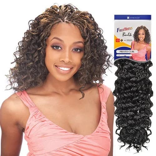 FREETRESS BRAIDS Synthetic Hair Braids Presto Curl TT30 | Crochet & Curl Hair Extension (1 Count)