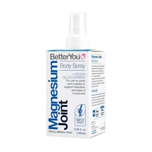 BetterYou Magnesium Joint Body Spray 100ml (3.38 fl oz) | Cooling Menthol & Eucalyptus for Muscle Relief thumbnail 1