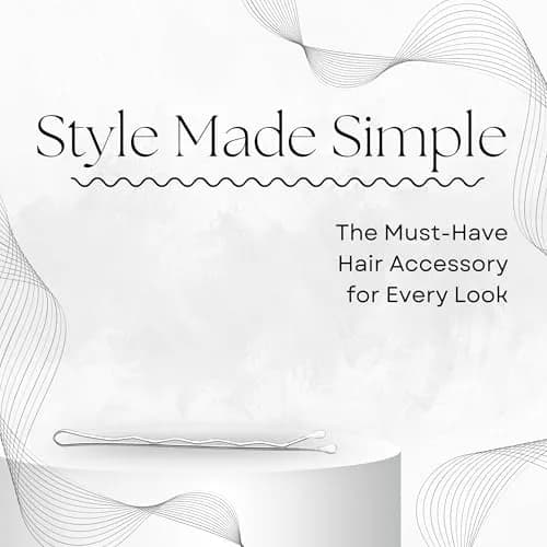 Sta-Rite White Bobby Pins 60 Count | Secure Hold for Bridal & Performance Styles thumbnail 4