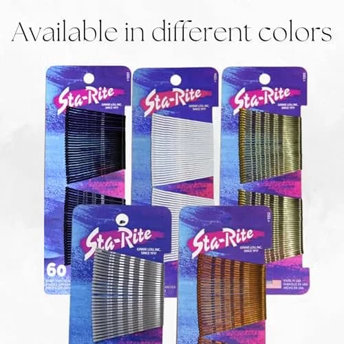Sta-Rite White Bobby Pins 60 Count | Secure Hold for Bridal & Performance Styles thumbnail 7