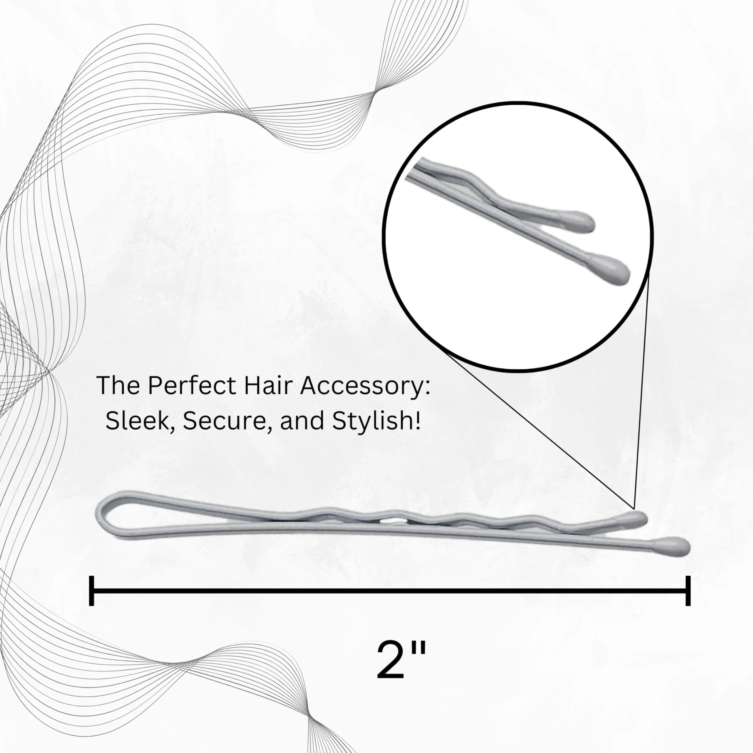 Sta-Rite White Bobby Pins 60 Count | Secure Hold for Bridal & Performance Styles - view 2