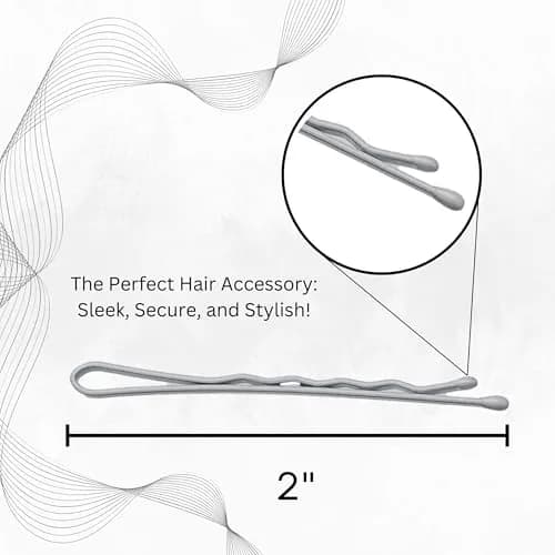 Sta-Rite White Bobby Pins 60 Count | Secure Hold for Bridal & Performance Styles thumbnail 2