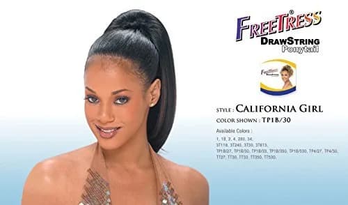 Freetress Synthetic Drawstring Ponytail California Girl TP4/30 | Lightweight, Synthetic Hair for Women in India thumbnail 1