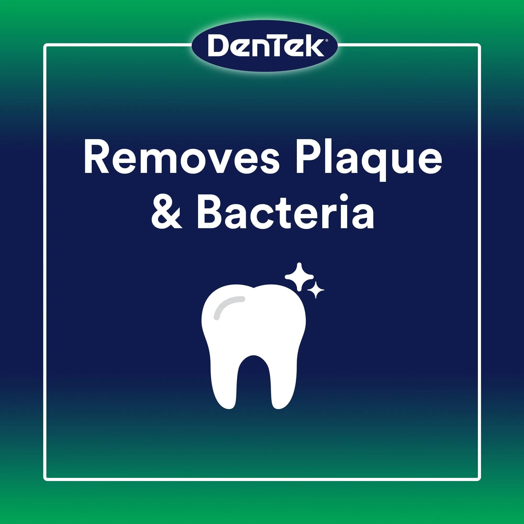DenTek Triple Clean Advanced Clean Floss Picks 150 Count | Mouthwash Blast Mint Flavor - view 4