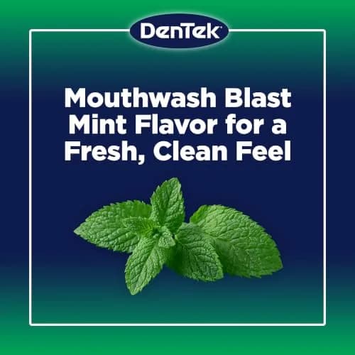 DenTek Triple Clean Advanced Clean Floss Picks 150 Count | Mouthwash Blast Mint Flavor thumbnail 6