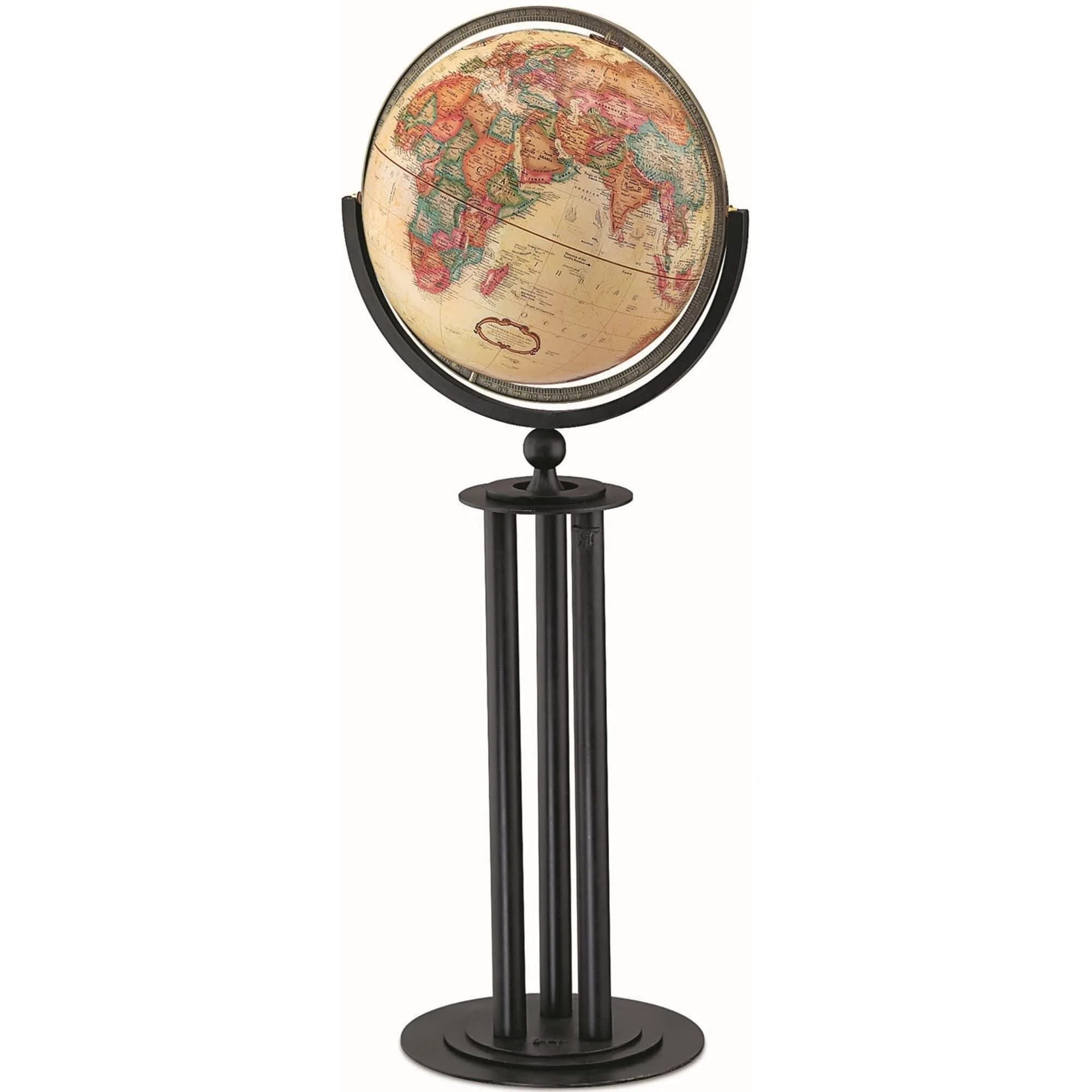 Replogle Globe Large Off/White | Up-to-date Cartography & Sturdy Metal Stand — Off/White