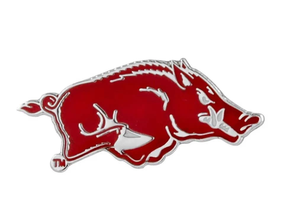 aminco NCAA Arkansas Razorbacks Team Logo Pin | Unisex Collectible Badge 1.0" x 1.5"