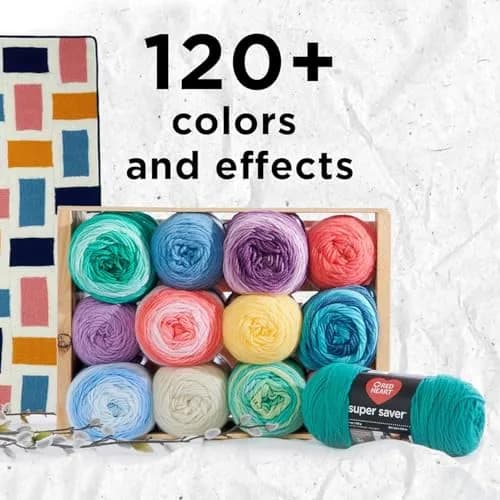 Red Heart Super Saver Yarn 364 yards | Medium Worsted Acrylic for All Projects thumbnail 4