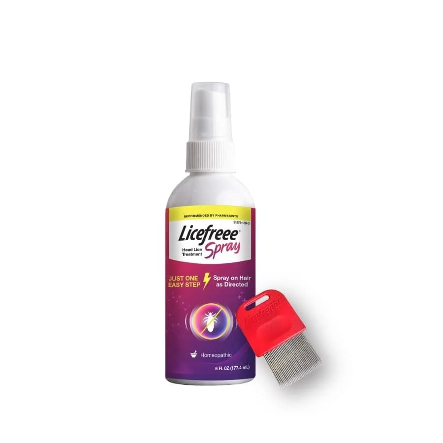 Licefreee Spray! Head Lice Treatment & Lice Comb for Adults & Kids, 6 Fl Oz | Non-Toxic Salt Formula, Safe for Kids 6+ thumbnail 7