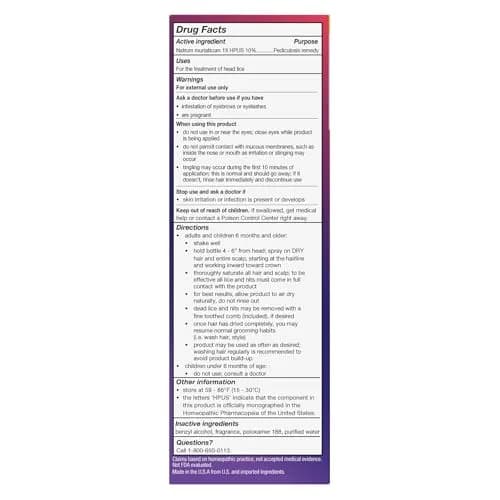 Licefreee Spray! Head Lice Treatment & Lice Comb for Adults & Kids, 6 Fl Oz | Non-Toxic Salt Formula, Safe for Kids 6+ thumbnail 8