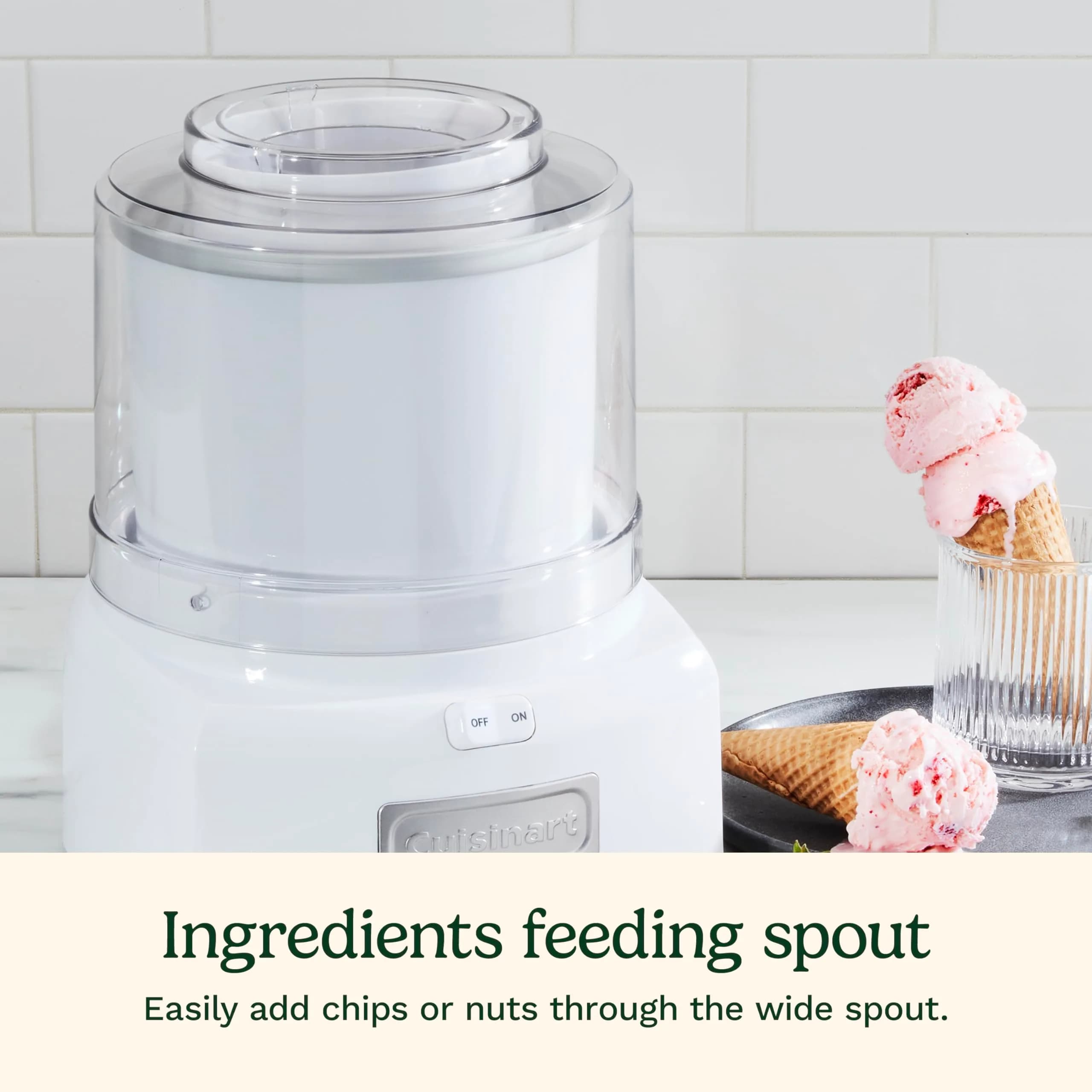 Cuisinart ICE-21P1ES Ice Cream Maker Machine 1.5 Quart (1.4 L) | Makes Frozen Treats in 20 Minutes - view 3