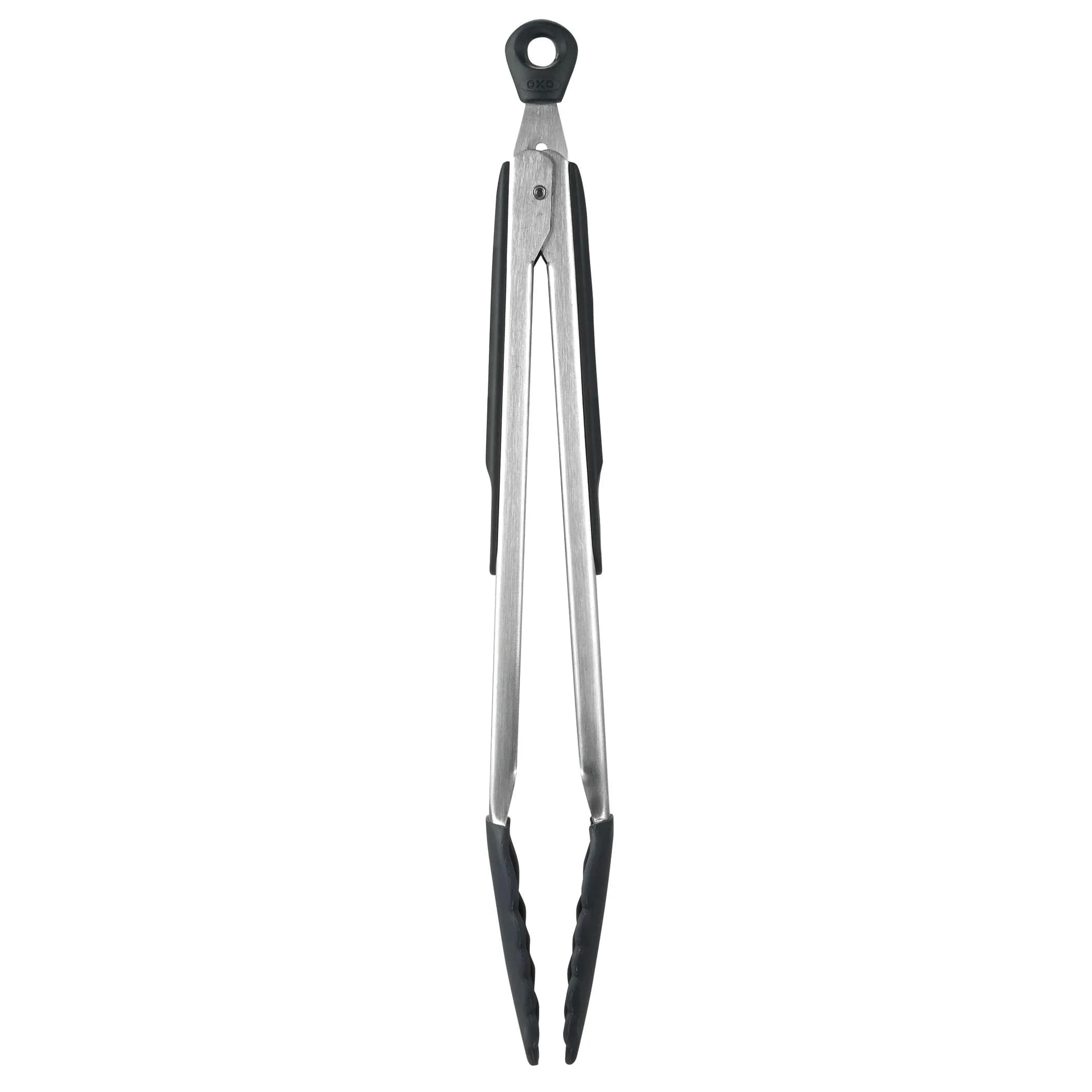 OXO Good Grips 12-Inch Tongs with Silicone Head | Heat Resistant to 600°F, Non-Stick Safe, Dishwasher Safe