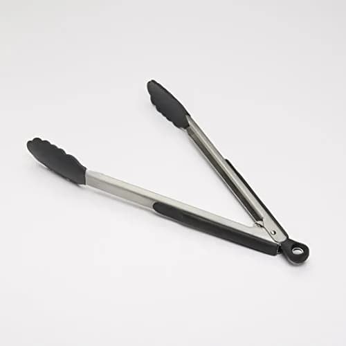 OXO Good Grips 12-Inch Tongs with Silicone Head | Heat Resistant to 600°F, Non-Stick Safe, Dishwasher Safe thumbnail 3