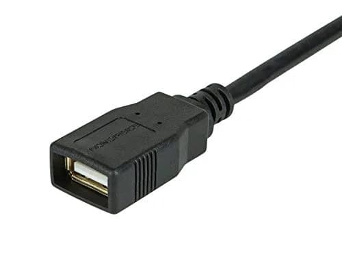 Monoprice USB 2.0 Type-A Male to Type-A Female Extension Cable 15 Feet | Gold Plated, 28/24AWG, Black thumbnail 2