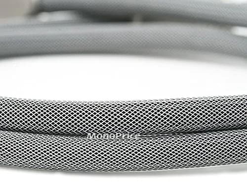 Monoprice Premium S/PDIF Toslink Digital Optical Audio Cable - Silver - 3.05 m (10 Feet) | Heavy Duty Mesh Jacket, Metal Connector Heads thumbnail 3