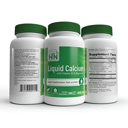 Health Thru Nutrition Liquid Calcium 1000mg, Magnesium 400mg, Vitamin D3 1000iu & Boron | Bone Support with 6 Calcium Sources thumbnail 5