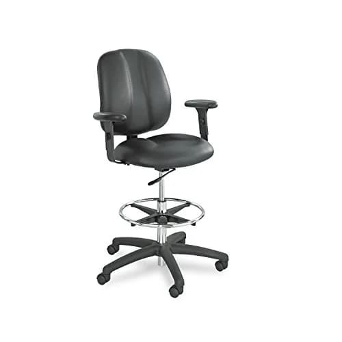 Safco Adjustable T-Pad Arm Set for Extended Height Chairs, Black | 10-12.25" H x 4.1" W thumbnail 1