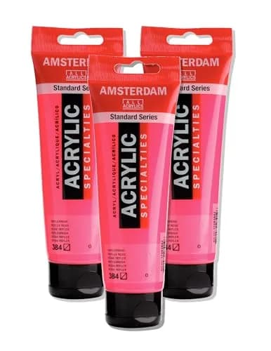 Amsterdam Standard Series Acrylic Paint Tube, Reflex Rose 384, 120ml (4.06 fl oz) | Artist Grade, Lightfast Pigments thumbnail 1