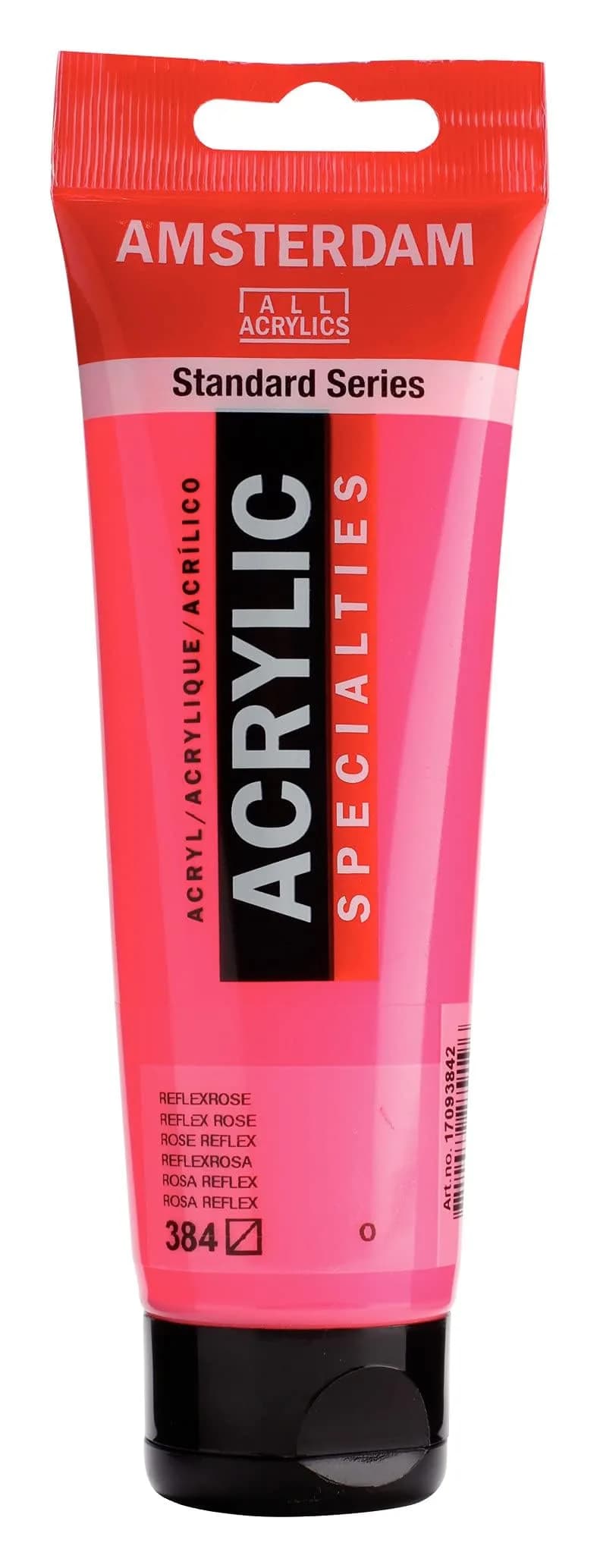 Amsterdam Standard Series Acrylic Paint Tube, Reflex Rose 384, 120ml (4.06 fl oz) | Artist Grade, Lightfast Pigments - view 2
