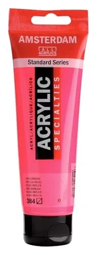 Amsterdam Standard Series Acrylic Paint Tube, Reflex Rose 384, 120ml (4.06 fl oz) | Artist Grade, Lightfast Pigments thumbnail 2