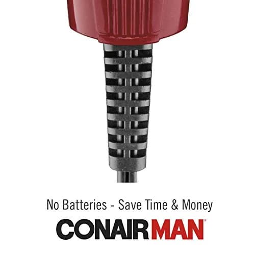 ConairMAN Beard Trimmer for Men Includes Nose & Ear Hair Trimmer, 4 Piece Corded Grooming Kit, Stainless Steel Blades, 5-Position Comb Attachment thumbnail 4