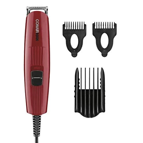 ConairMAN Beard Trimmer for Men Includes Nose & Ear Hair Trimmer, 4 Piece Corded Grooming Kit, Stainless Steel Blades, 5-Position Comb Attachment thumbnail 2
