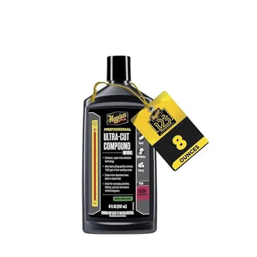 Meguiar's M105 Ultra-Cut Compound 8 Oz | Heavy Swirl & Scratch Remover for High Gloss Finish - main product image