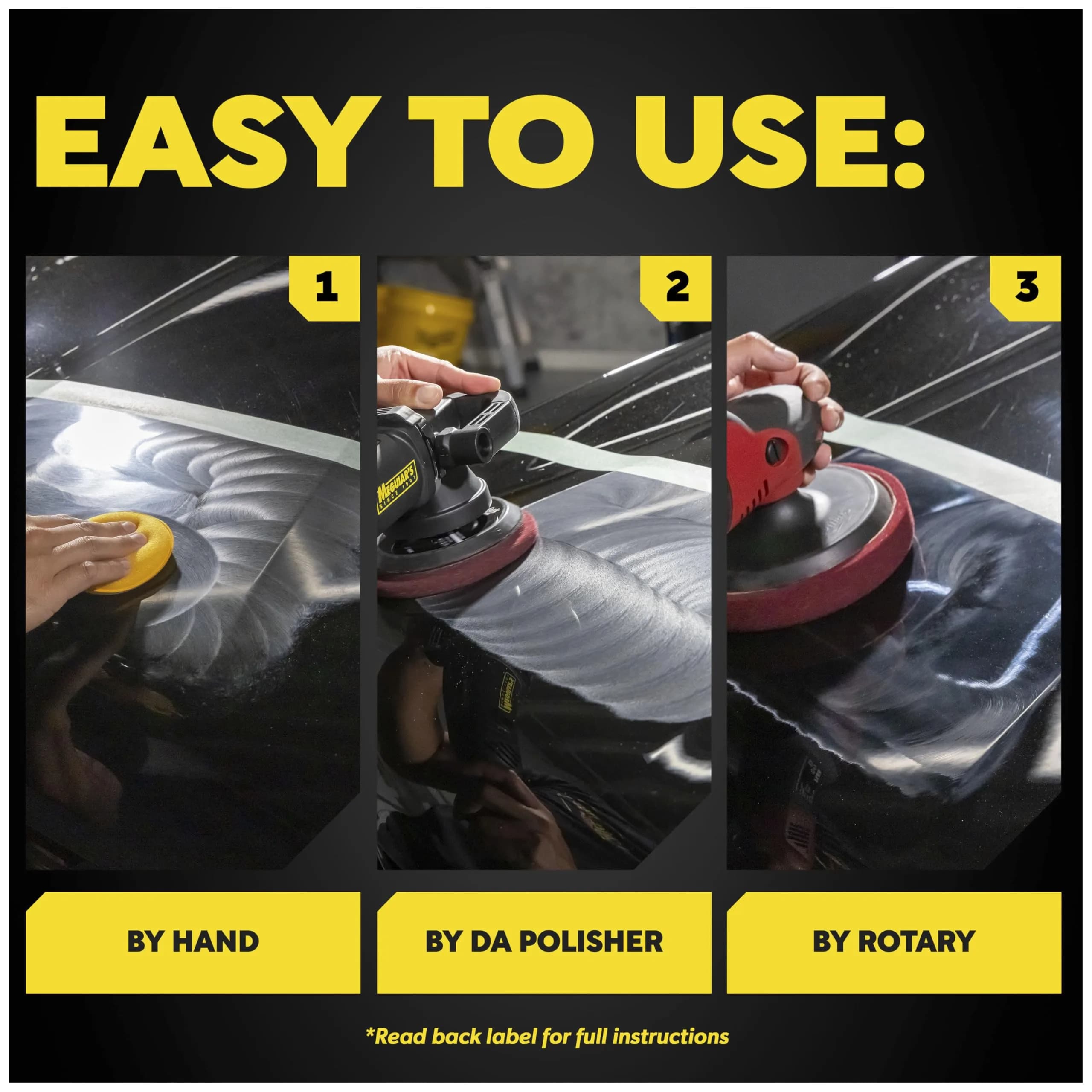 Meguiar's Mirror Glaze M105 Ultra-Cut Compound 237ml (8 oz) | Heavy Cut for Scratches & Swirls - view 5