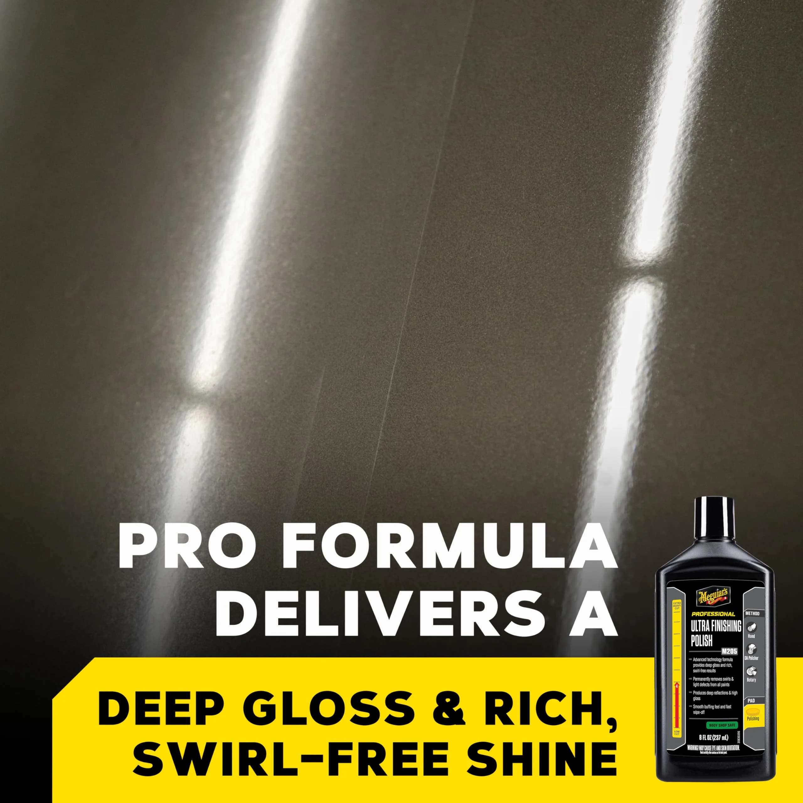 Meguiar's Mirror Glaze Ultra Finishing Polish 237ml (8 Fl Oz) | Swirl-Free High Gloss - view 4