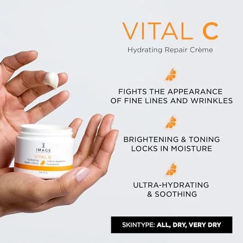IMAGE Skincare Vital C Hydrating Repair Crème 57ml (2 fl oz) | Formulated by Physicians for Intense Hydration thumbnail 2