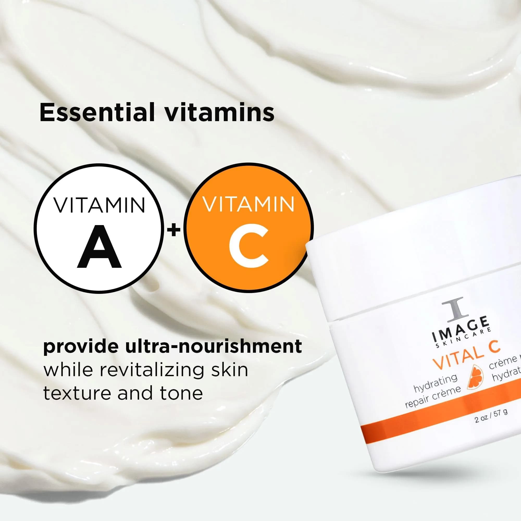 IMAGE Skincare Vital C Hydrating Repair Crème 57ml (2 fl oz) | Formulated by Physicians for Intense Hydration - view 3